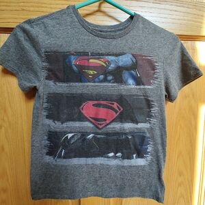 Justice League Youth Gray Superman/Batman Graphic T-Shirt, 7